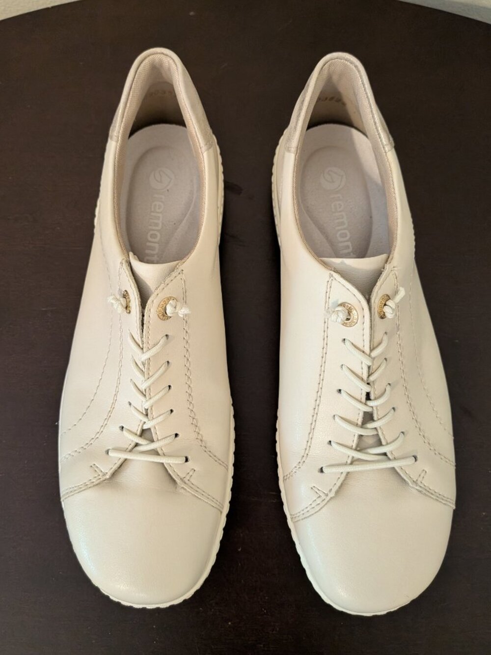Remonte Women's Liv 34 Leather Comfort Sneakers - Porcelain White - Size EU 40